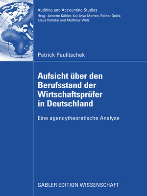 cover image of Aufsicht über den Berufsstand der Wirtschaftsprüfer in Deutschland